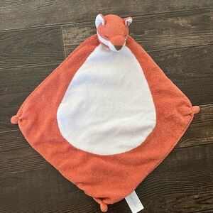 Angel Dear Orange and White Fox Lovey Security Blanket